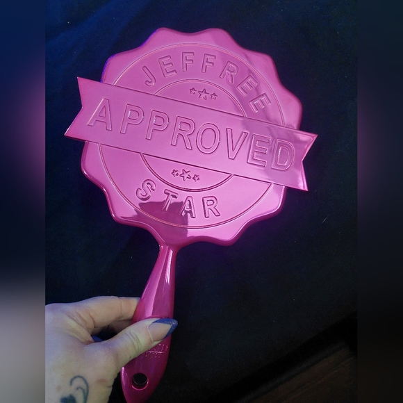 Jeffree Star hand mirror pink metallic - Picture 1 of 4